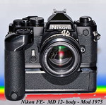 Nikon Fe camera with MD 12 lens used