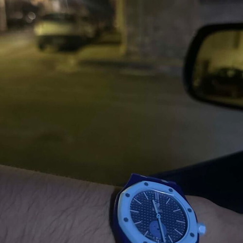 Swatch x Audemars Piguet Royal Pop Lan Ba watch, blue and turquoise