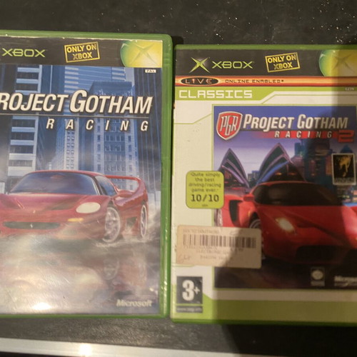 Project Gotham Racing 1 and 2 Xbox games