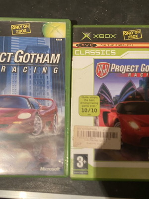 Project Gotham Racing 1 and 2 Xbox games