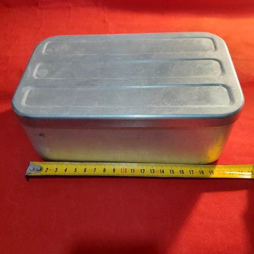 Ice cream bowl used, aluminum for freezer
