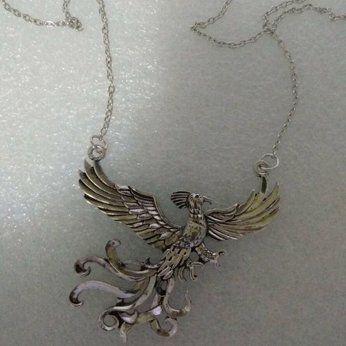 Dumbledore Phoenix Pendant Harry Potter Vintage Silver like new