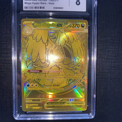 Mega Dragonite CGC 8 Hyper Rare Pokemon Card 295/217