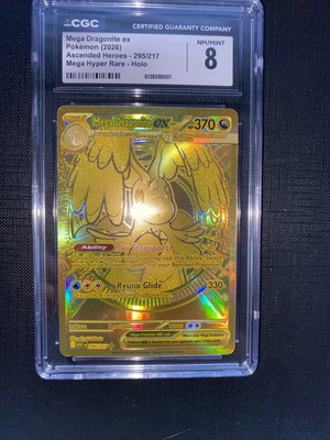 Mega Dragonite CGC 8 Hyper Rare Pokemon Card 295/217