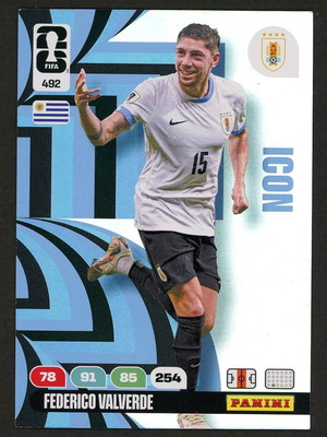2026 Panini World Cup Adrenalyn XL #492 Valverde Icons pack like new