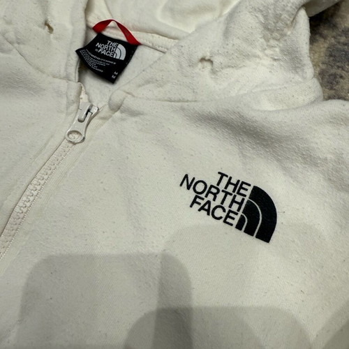 The North Face women's full zip hoodie like new, white, size M