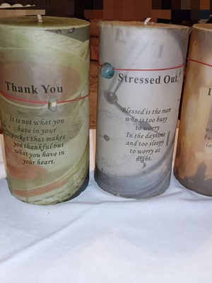 Decorative candles like new, set of 3