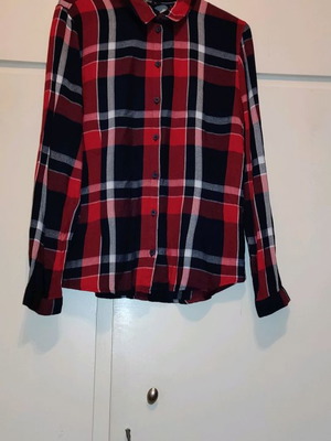 Women's checked shirt used, size M, multicolor