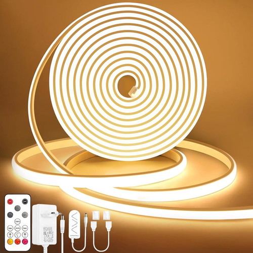 Lamomo COB LED Strip 5m Warm White with Remote Like New