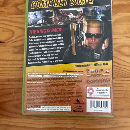 Duke Nukem Forever Xbox 360 like new action adventure game