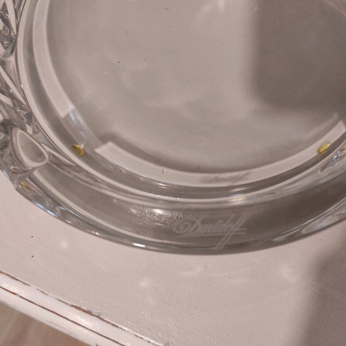 Crystal ashtray for cigars and cigarettes Davidoff like new