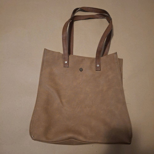 Thiros shoulder bag used, beige brown with small defect