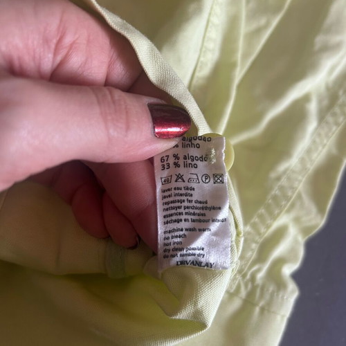 Lacoste men's lime vintage Harrington jacket size M like new