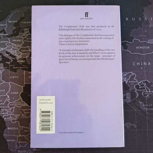 The Confidential Clerk by T. S. Eliot like new, English