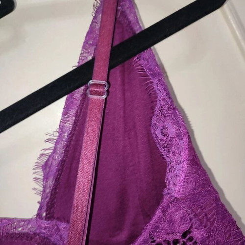 Lace bodysuit Parkson new, magenta purple, made in Italy