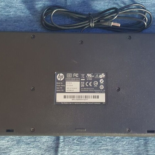 HP KU-0316 USB Keyboard English Layout like new