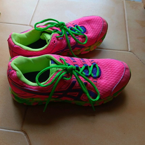 Asics Gel-Xalion athletic shoe used, size 40, pink