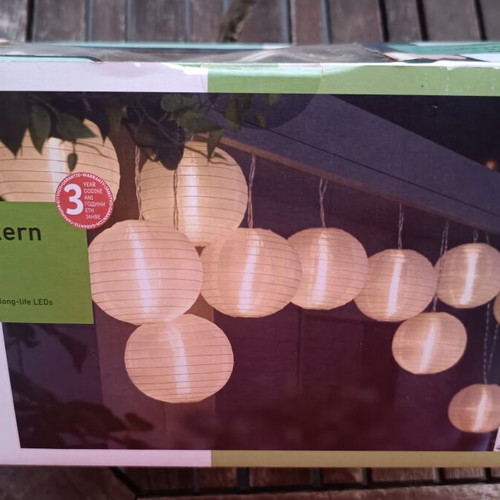 LIVARNO home XXL LED Lantern String Lights new, 15 lanterns, 17m