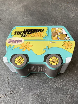 Collectible tin box used