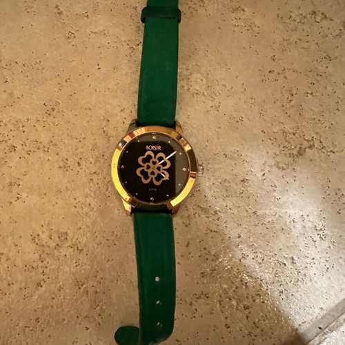 Loisir wristwatch new, green, women's