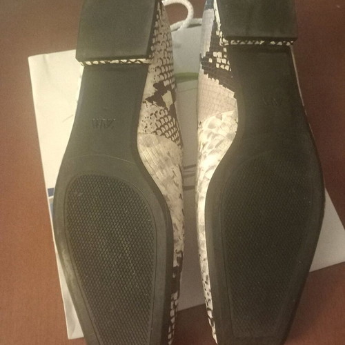 Zara ballerina shoes like new, size 40, gray and beige