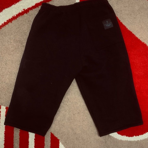 Fleece Bermuda shorts 3/4 new, Greek made, size large, black Sketch