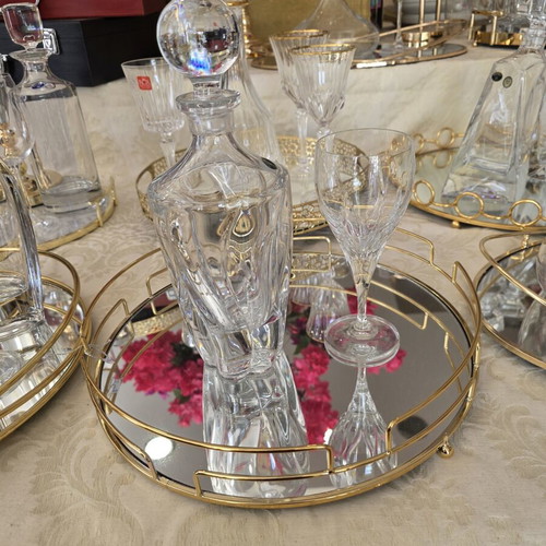 Mirror tray gold, diameter 35cm, height 6cm, new