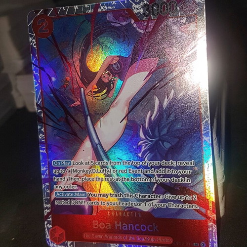 Boa Hancock One Piece TCG OP12 SR Foil like new with holo foil