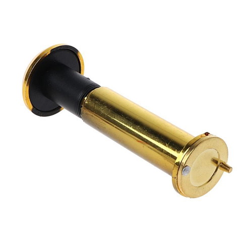 Door peephole with cover gold like new