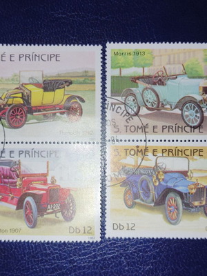 Sao Tome and Principe 1983 car stamp series