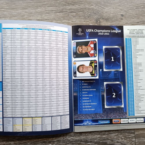 Panini UEFA Champions League Official 2010/11 Sticker Album new