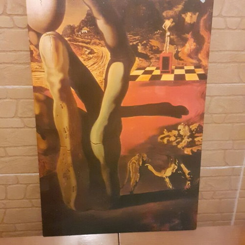 Salvador Dalí Metamorphosis of Narcissus painting refurbished