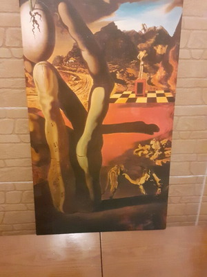 Salvador Dalí Metamorphosis of Narcissus painting refurbished