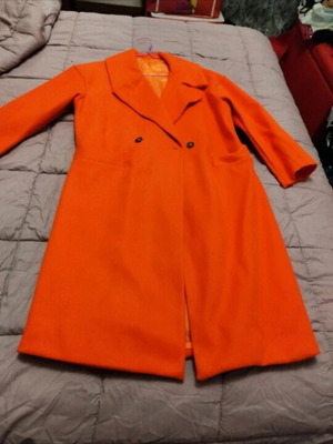 Dress2unDress oversized orange coat