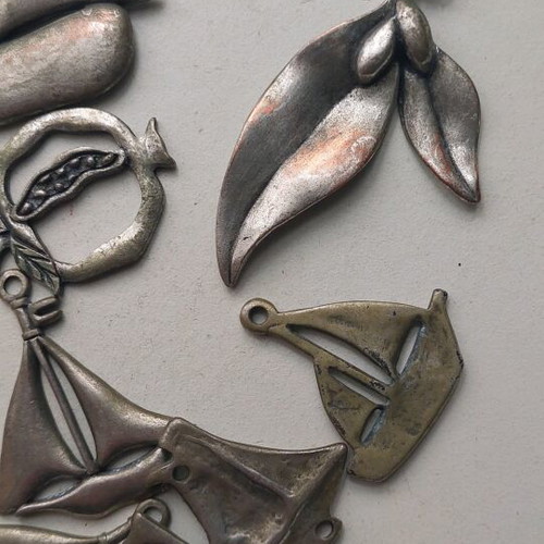 Handmade metal elements like new for DIY and crafts