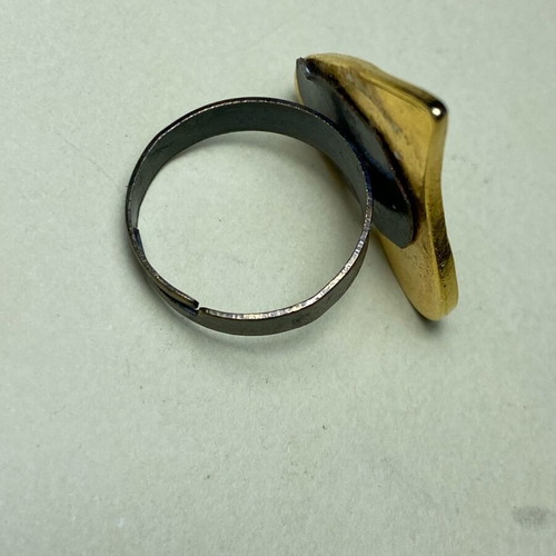 Handmade ring used, gold color