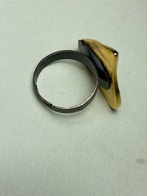 Handmade ring used, gold color