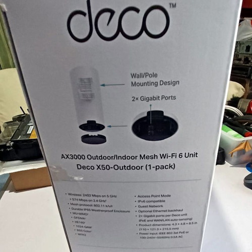 TP-Link Deco X50-Outdoor AX3000 Wi-Fi 6 mesh system 1 pack