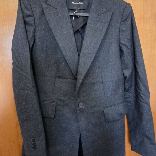 Massimo Dutti blazer new, grey, wool, size S