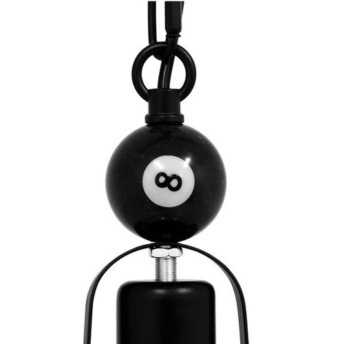 Vintage Industrial Ceiling Pendant Light Single Black Metal Shade BILLIARD
