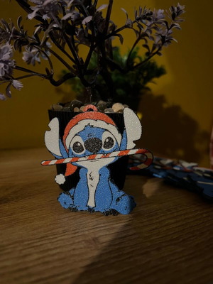 Stitch Christmas ornament and new keychain