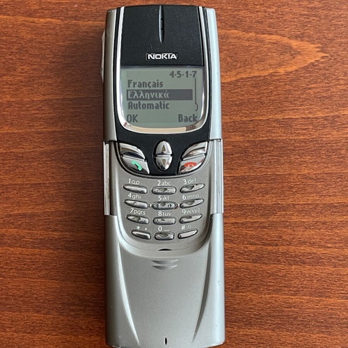 Nokia 8850 used phone with original panels and charger
