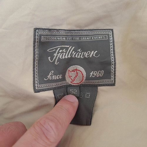 Fjallraven men's light hiking pants size 52 L W34 L30 beige like new