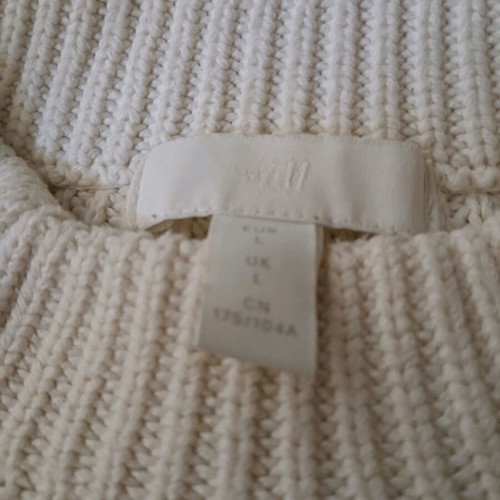 H&M Cotton Breton Sweater like new with Stripes and Gold Buttons