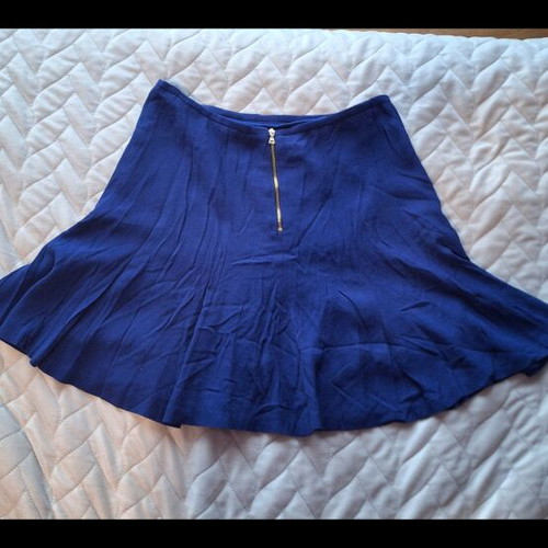 Sandro blue viscose mini skirt size 34