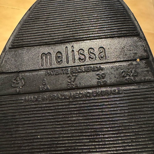 Melissa rain boots new, size 39, black