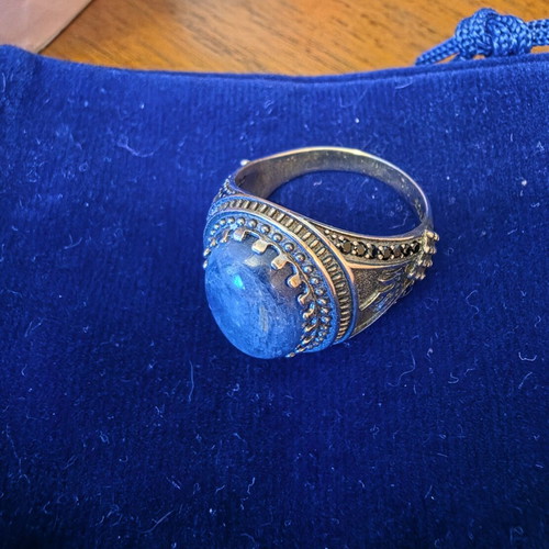 Men's Silver Ring 925 with Natural Pietersite, Handmade, New