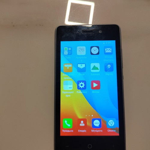 Leagoo smartphone used, black, memory card included