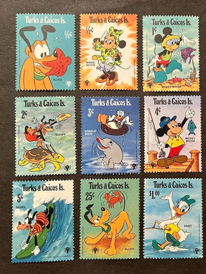 Disney Adventures by the Sea 1979 Stamp Set MNH