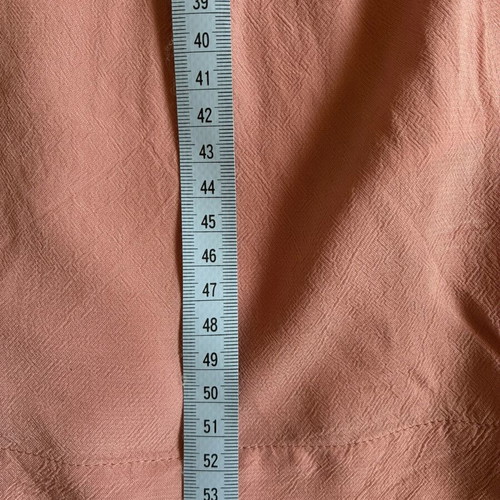 Blush pink frill neck viscose blouse top Vero Moda size S used